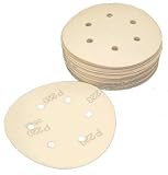 6 Inch Hook & Loop Sanding Discs, 6 Holes, 220 Grit, Box of 50.