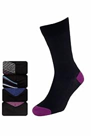 4 Pairs of Autograph Modal Blend Pima Striped Socks