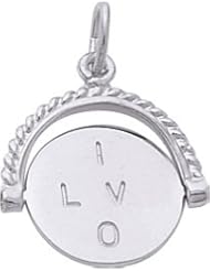 Rembrandt Charms I Love You Spinner Charm