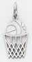 Basketball & Hoop Charm - WCH136