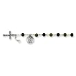 Sterling Silver / Jade Rosary Bracelet