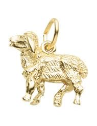 Rembrandt Charms Sheep Charm, 10K Yellow Gold