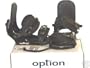 New 2005 Option Contact FR/ FS Snowboard Binding Black Med/ Lge