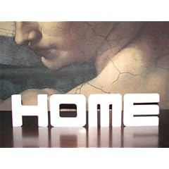 DEKO-Buchstaben, HOME, wei�, matt