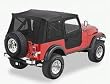 Supertop Soft Top w/2 pc. Soft Doors w/Tinted Windows Black Denim
