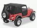 Supertop Soft Top w/2 pc. Soft Doors w/Tinted Windows Black Denim
