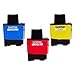 Genuine OEM Brother LC41 Ink Cartridges (1 Cyan, 1 Magenta, 1 Yellow)