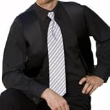 Tuxedo Shirt - Black Laydown Collar Microfiber