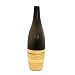 EXP Handcrafted Burnt Umber Terracotta Vase With Bamboo Trim