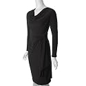 S Max by Adi Drape Neck Stretch Knit Dress