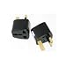 Universal Worldwide Tourist / Visitor Visiter / Travel / Plug / Adaptor / Adapter / Convertor / Converter 2-Pin / 3-Pin from Hong Kong, Iraq, Ireland, Isle of Man, Jordan, Kenya, Kuwait, Lebanon, Macau, Malawi, Malaysia, Maldives, Malta, Mauritius, Myanmar, Nigeria, New Zealand, Oman, Qatar, St. Kitts-Nevis, St. Lucia, St. Vincent, Saudi Arabia to UK 3-Pin Plug / Adaptor / Adapter / Convertor / Converter (Black)