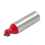 uxcell Vタイプ スロッティング カッター 1/2" x 3/8" ルータービット