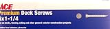 ACE DRYWALL SCREWS 251006ACE Deck Screw, Coarse Thread # 6 x 1-1/4