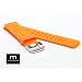 ORANGE 22mm Double Tang Modena Italian Rubber Dive Watch Band Fits LuminoxSeries: 3000 Original Navy SEAL Dive Series, etc.