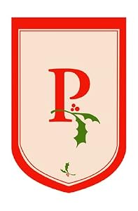 Monogram Holiday Garden Size Flag - P