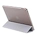 iPad Air 2 Case,THZY iPad Air 2 Smart Cover+Transparent Back Cover Apple iPad Air 2 (iPad 6) 2014 Model Ultra Slim Lightweight Stand with Smart Cover Auto Wake/Sleep (Silver Grey)