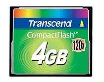 Transcend 4GB Ultra-Speed 120x CompactFlash Card - Green (TS4GCF120)