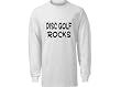 Disc Golf Rocks Adult Long Sleeve T-Shirt In Various Colors & Sizes