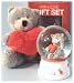 VALENTINES DAY - Gift Bag Set Teddy & Teddy Snow Globe With Love Gift Set -