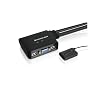 IOGear 2-Port USB KVM Switch with Cables and Remote GCS22U (Black)