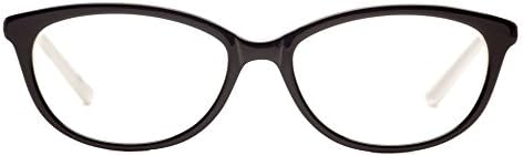 Computer Glasses by Phonetic Eyewear Abby in Black/White with Blue Light Protection