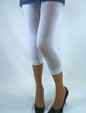 fxko Leggings glatt weiss 370TG1 Caprilänge