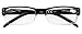 Eyekepper Reading Glasses-4 Pack Black-Clear Frame for Women Men Reading,Two-Tone Reader Eyeglasses