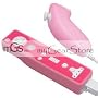 2 Tone Silicone Skin Case for Nintendo Wii Remote Control & Nunchuk - Pink and Solid Pink