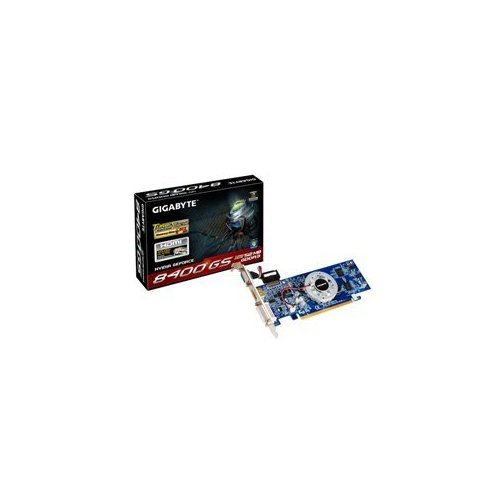Gigabyte GeForce 8400GS 512MB DDR3 128B PCIE2 DVI/HDMI/VGA RTL Video Card GV-N84STC-512I