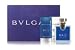 Bvlgari Man Gift Set for Men : 2oz Edt Spray + 2.5oz Aftershave Balm + 2.5oz Shampoo and Shower Gel