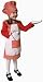 Pretend Red Gingham Girl Chef Child Costume Dress-Up Set Size 4-6
