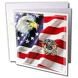 US Navy - US Navy Officer Crest - Greeting Cards-6 Greeting Cards with envelopes