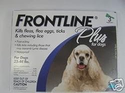 Frontline Plus - Dogs weight 23-44 Lbs, 3 Applicators