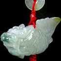 Jade Dragon Carp Tassel  8 Feng Shui Fish for Wealth Luck and Career Luck