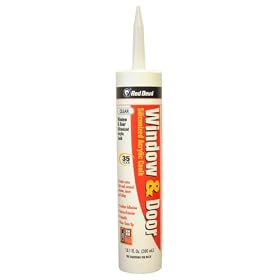 Red Devil 876 Window & Door Caulk 35 Yr. Siliconized Acrylic Clear 10.1 Oz. Cartridge