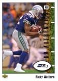 2002 UD Authentics 77 Ricky Watters Football Cards Seattle Seahawks