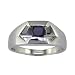 3/4 CT Men’s Black Diamond Solitaire Engagement Ring