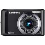 Samsung SL502 - Digital camera - compact - 12.2 Mpix - optical zoom: 5 x - supported memory: MMC, SD, SDHC, MMCplus - black