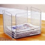 Silver Mesh Newspaper Bin by Design Ideas