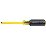 Klein Tools 620-6 Coated 5/16-Inch Cabinet-Tip Screwdriver with 6-Inch Heavy-Duty Round-Shank [並行輸入品