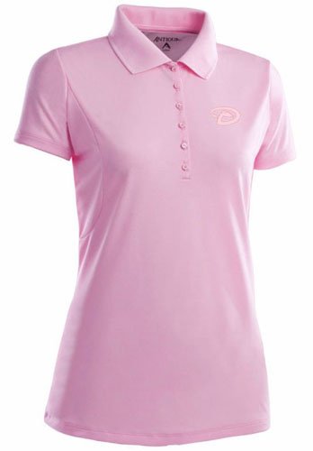 Arizona Diamondbacks Womens Pique Xtra Lite Polo Shirt (Pink) - Large