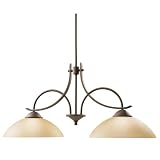 Kichler Lighting 2978OZ 2-Light Olympia Incandescent Island Light, Old Bronze