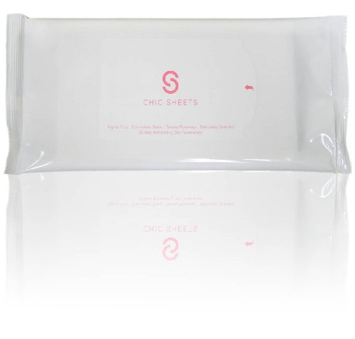 Chic Sheets Hair Refreshing Dry Towelettes, 25 Count