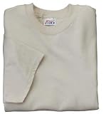 NEW Hanes Beefy-T - Born To Be Worn 100% Cotton T-Shirt Natural-M
