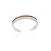 Sterling Silver Toe Ring with Channel Set Orange CZ