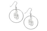Oklahoma Sooners School Charm Round Earrings
