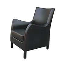 Baxton Studio Ross Leather Chair - Espresso Brown