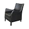 Baxton Studio Ross Leather Chair - Espresso Brown
