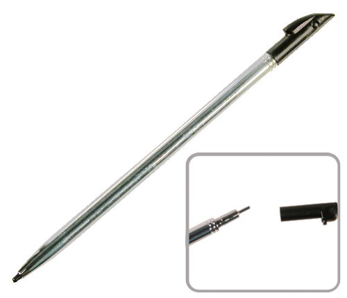 Electronics: Metal  Chrome  Stylus with Reset Pin for Palm  PalmOne  Tungsten C/ Wseries w/ Black Tip