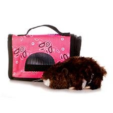 Plush Cuddley Critters Brown Hamster Fancy Pal Pet Carrier 8